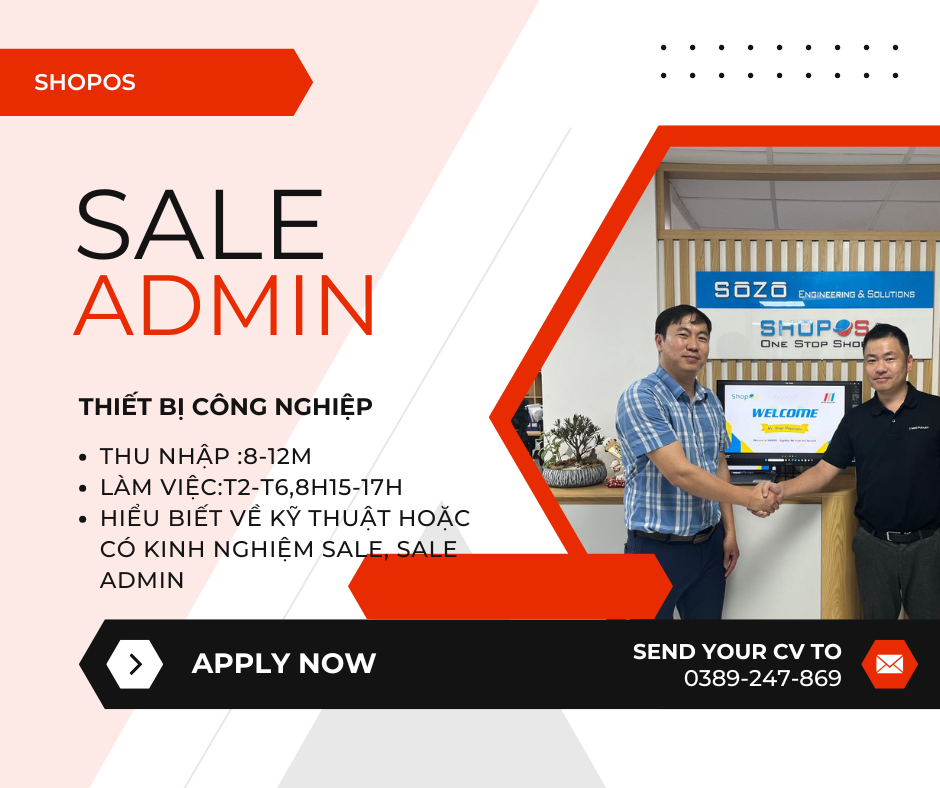 NHÂN VIÊN SALE ADMIN THIẾT BỊ ĐIỆN CÔNG NGHIỆP